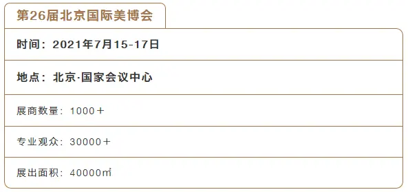 大美七月！2021第26届北京国际美博会欢迎您 配图